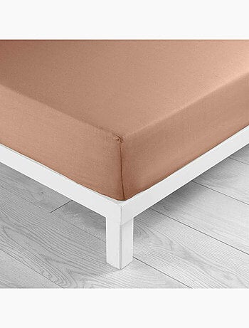Drap housse 1 personne coton 57 fils lina