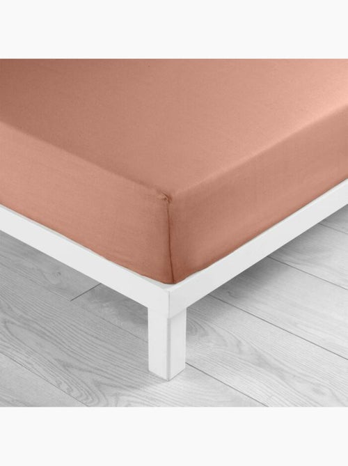 Drap housse 1 personne coton 57 fils lina - Kiabi