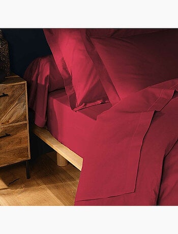Drap housse 1 personne coton 57 fils lina