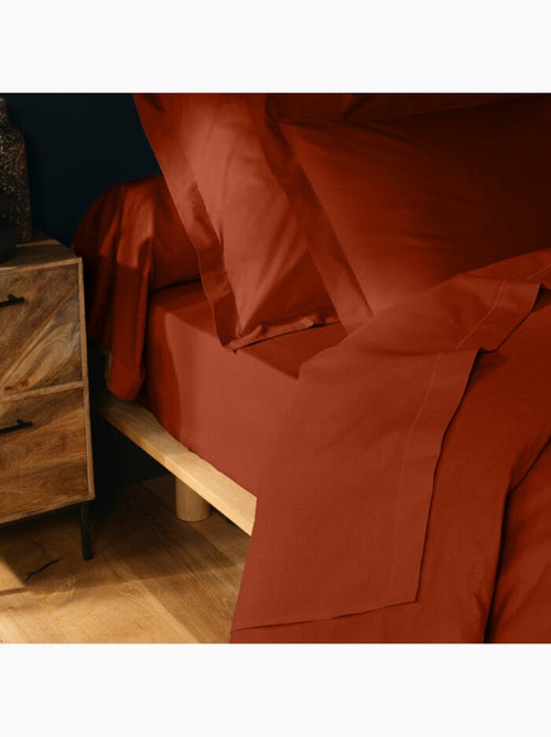 Drap housse 1 personne coton 57 fils lina - Kiabi