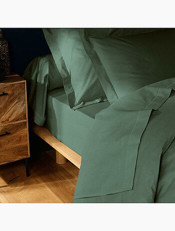 Drap housse 1 personne coton 57 fils lina