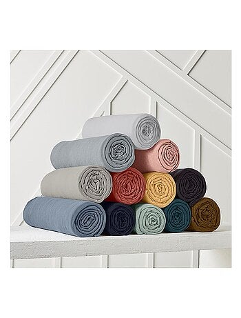 Drap housse 1 personne jersey uni ESSENTIAL