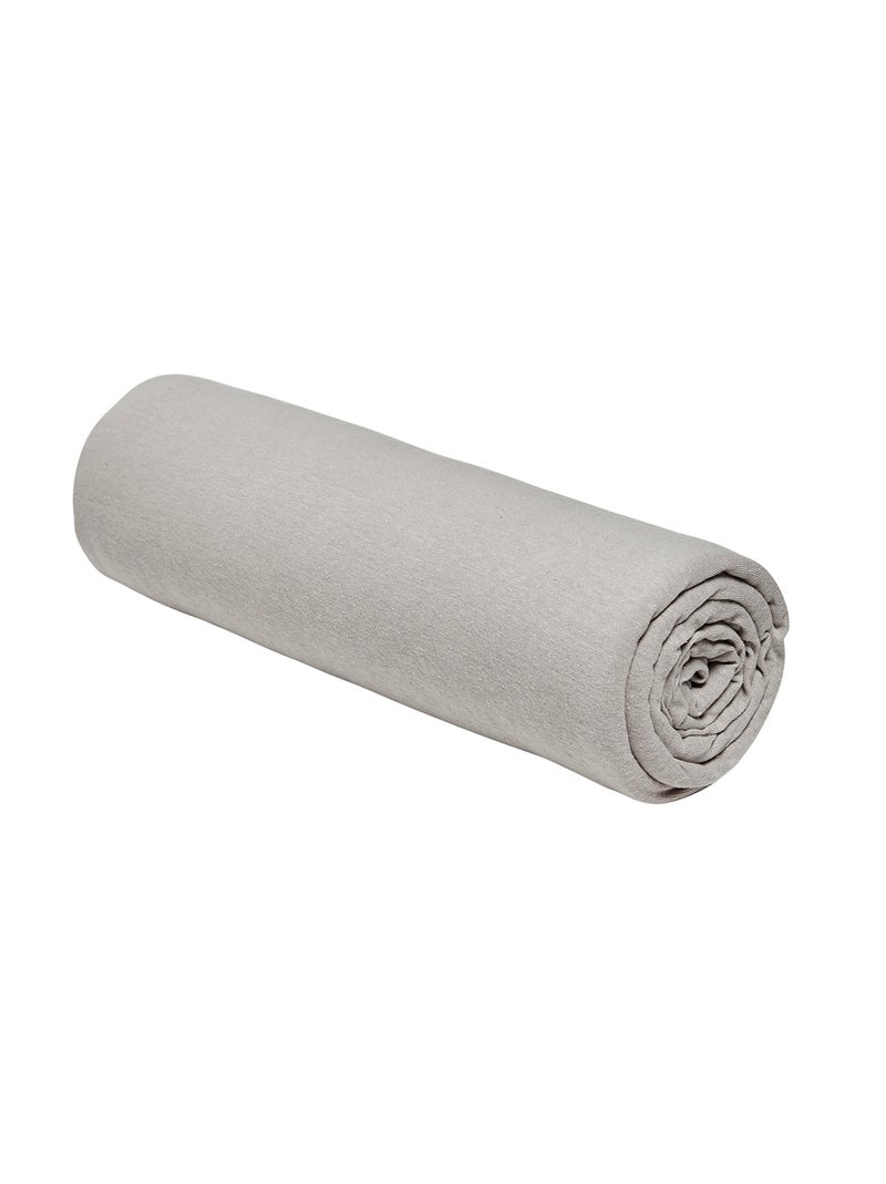 Drap housse 1 personne jersey uni ESSENTIAL Beige - Kiabi