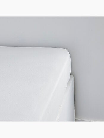 Drap housse 1 personne jersey uni ESSENTIAL