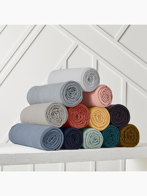 Drap housse 1 personne jersey uni ESSENTIAL - Kiabi
