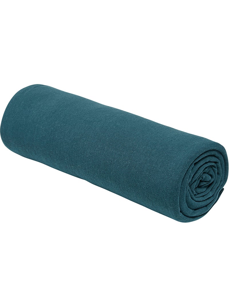 Drap housse 1 personne jersey uni ESSENTIAL Bleu - Kiabi