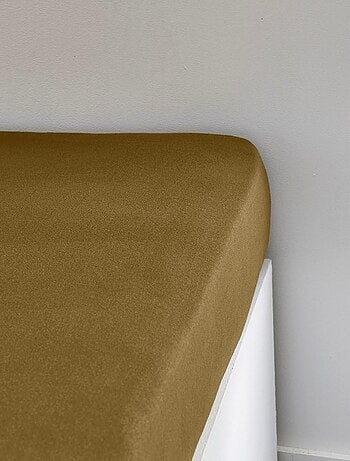 Drap housse 1 personne jersey uni ESSENTIAL