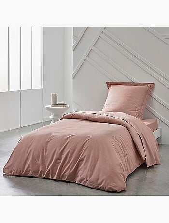 Drap housse 1 personne jersey uni ESSENTIAL