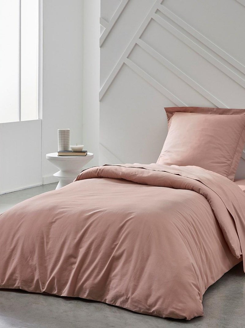 Drap housse 1 personne jersey uni ESSENTIAL Rose - Kiabi