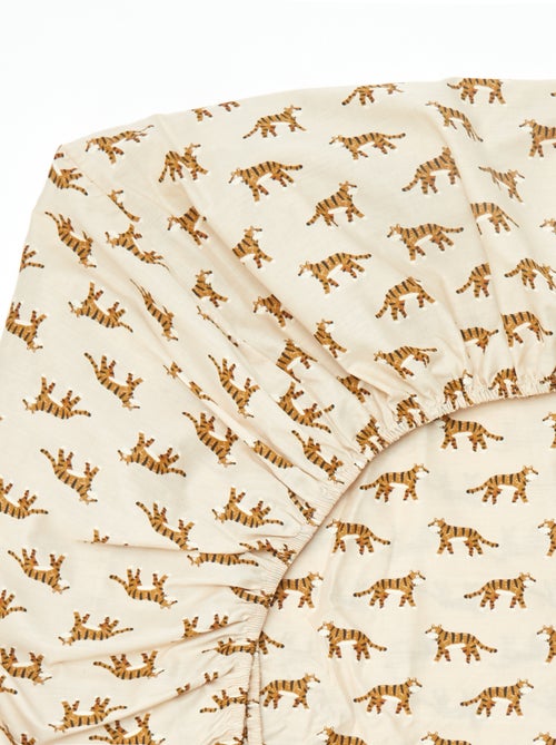 Drap housse 1 personnes (140x200) en coton - Kiabi Home - Kiabi