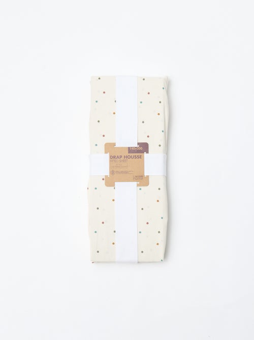 Drap housse 1 personnes (140x200) en coton - Kiabi Home - Kiabi