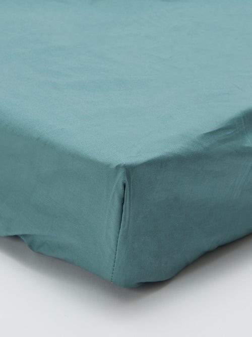 Drap housse 1 personnes 90 x 190 cm en coton - Kiabi Home - Kiabi Drap housse 1 personnes 90 x 190 cm en coton - Kiabi Home - Kiabi