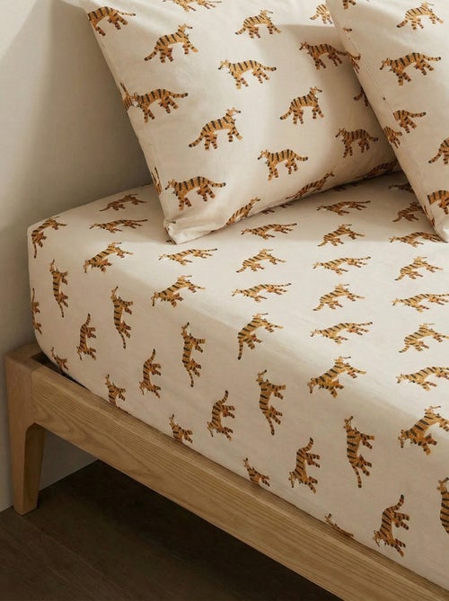Drap housse 1 personnes 90 x 190 en coton - Kiabi Drap housse 1 personnes 90 x 190 en coton - Kiabi