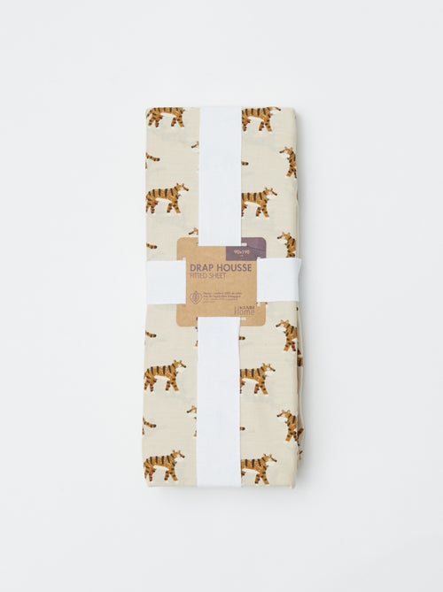 Drap housse 1 personnes 90 x 190 en coton - Kiabi Drap housse 1 personnes 90 x 190 en coton - Kiabi