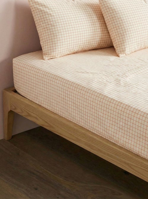 Drap housse 1 personnes 90 x 190 en coton - Kiabi Drap housse 1 personnes 90 x 190 en coton - Kiabi