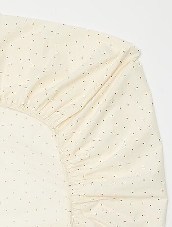 Drap housse 1 personnes (90x190) en coton - Kiabi Home
