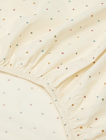 Drap housse 1 personnes (90x190) en coton - Kiabi Home