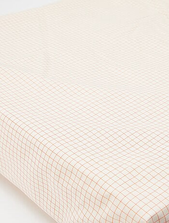Drap housse 1 personnes (90x190) en coton - Kiabi Home