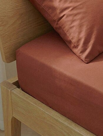 Drap housse 1 personnes (90x190) en coton - Kiabi Home