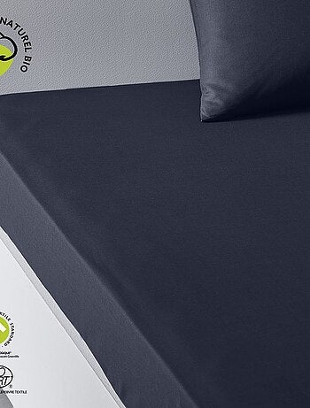 Drap housse 1 place en coton BIO