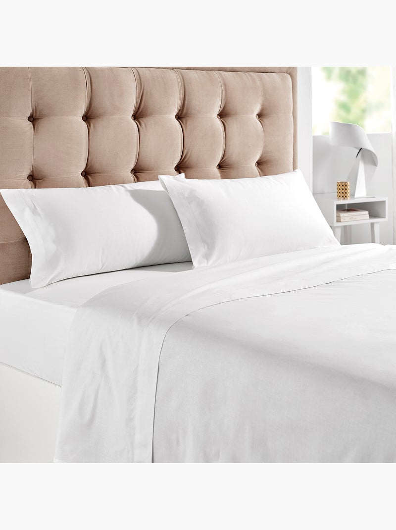 Drap Housse 100% Coton - Doux et Respirant Blanc - Kiabi