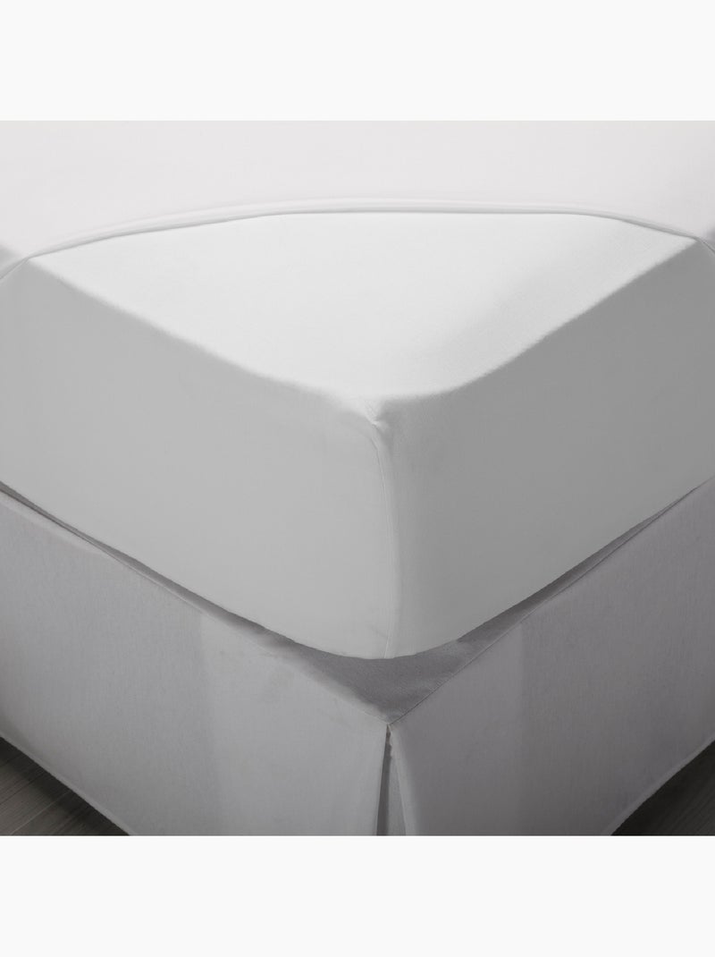 Drap Housse 100% Coton - Doux et Respirant Blanc - Kiabi