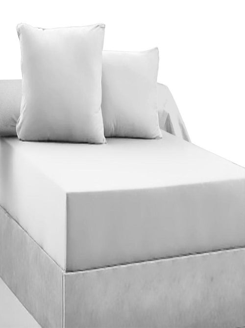 Drap-housse 100% coton 57 Fils - Bonnet 30 cm - Kiabi Drap-housse 100% coton 57 Fils - Bonnet 30 cm - Kiabi