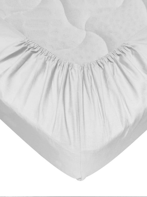 Drap-housse 100% coton 57 Fils - Bonnet 30 cm - Kiabi Drap-housse 100% coton 57 Fils - Bonnet 30 cm - Kiabi