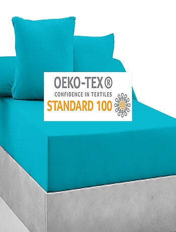 Drap-housse 100% coton 57 Fils - Bonnet 30 cm