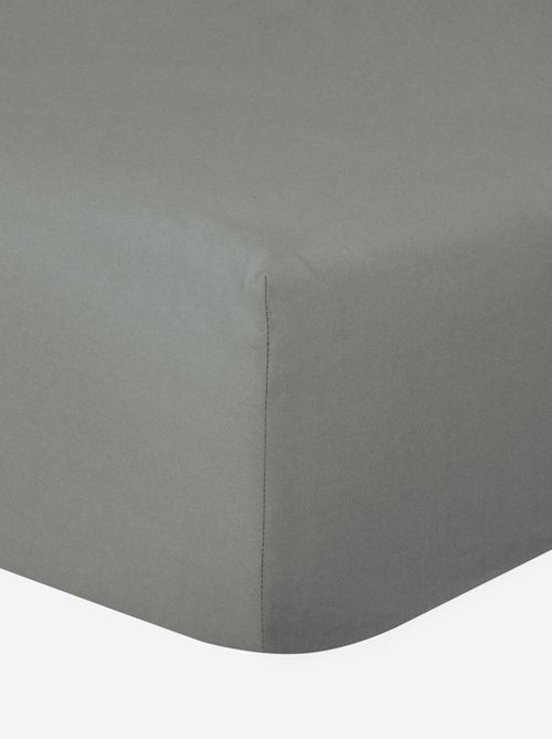 Drap-housse 100% coton 57 Fils - Bonnet 30 cm - Kiabi