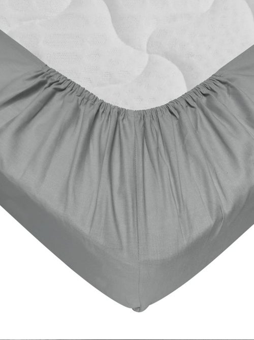 Drap-housse 100% coton 57 Fils - Bonnet 30 cm - Kiabi