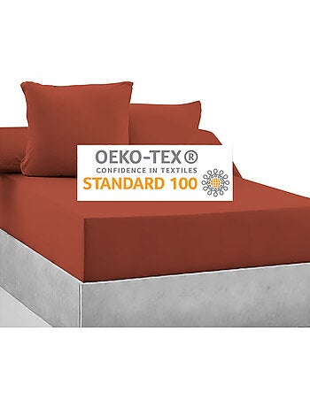 Drap-housse 100% coton 57 Fils - Bonnet 30 cm