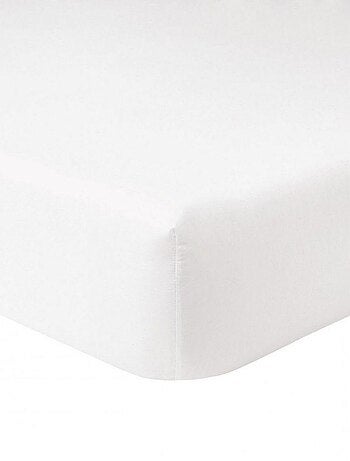 Drap housse 100% Coton 57 fils avec bonnet