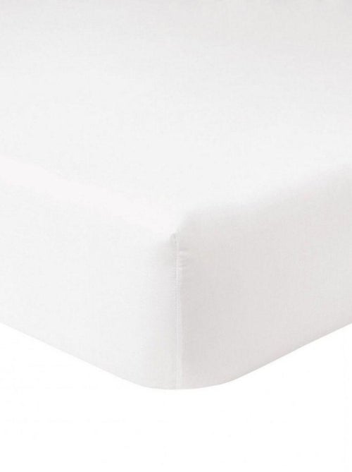 Drap housse 100% Coton 57 fils avec bonnet - Kiabi