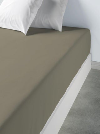 Drap housse 100% Coton 57 fils avec bonnet de 35 cm