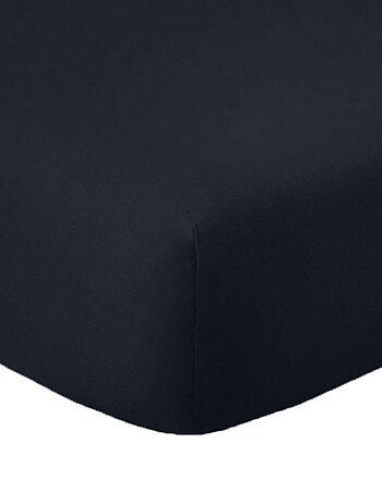 Drap housse 100% Coton 57 fils Noir