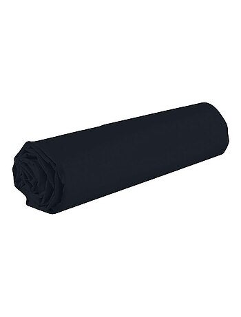 Drap housse 100% Coton 57 fils Noir