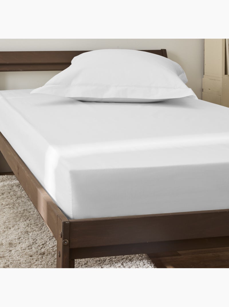Drap Housse – 100% Coton 57 Fils/cm² Blanc - Kiabi