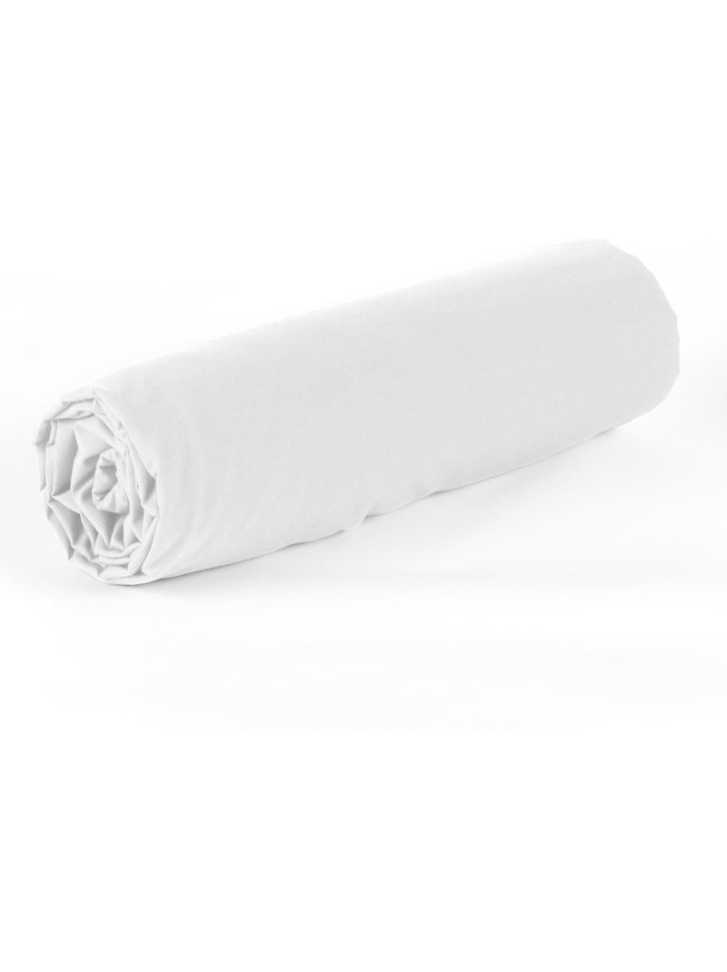 Drap housse 100 % coton bamora Blanc - Kiabi