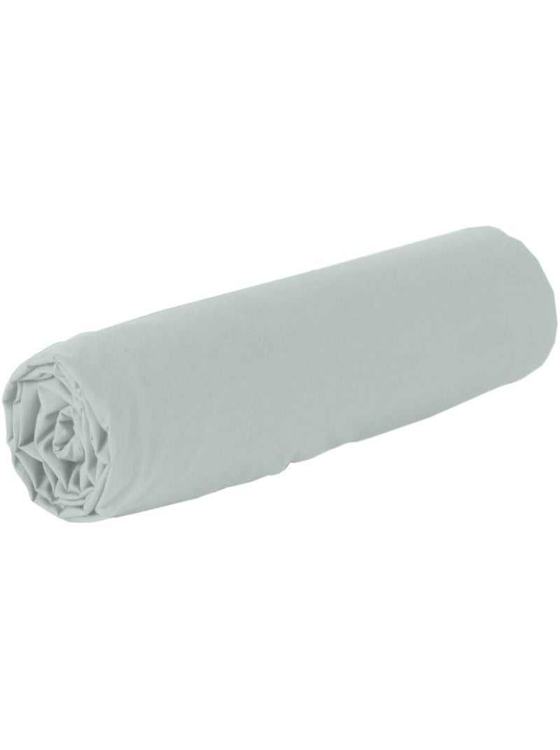 Drap housse 100 % coton bamora Vert menthe - Kiabi