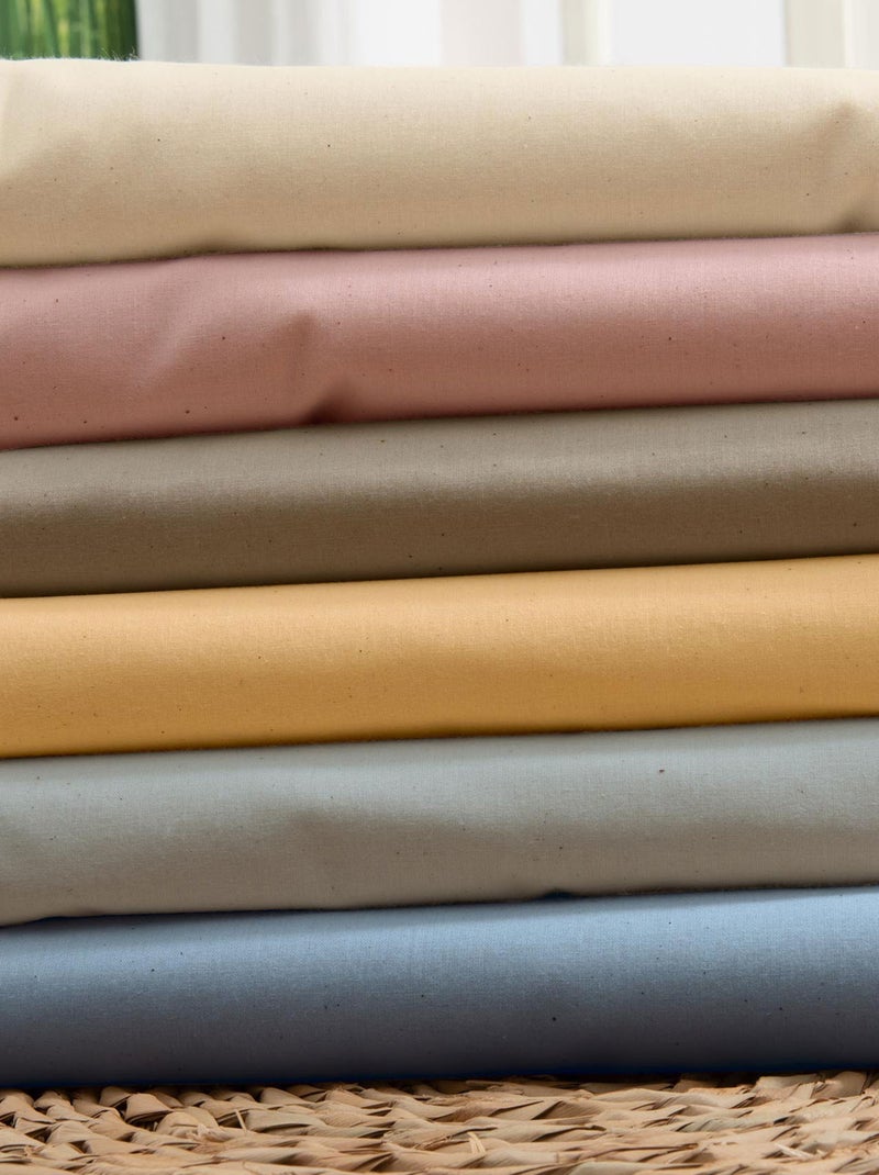 Drap housse 100% coton bio bonnet 30 cm Bronze - Kiabi