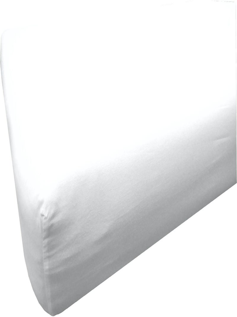 Drap Blanc Une Place – 100% Coton, Sans étiquette, Grand Format