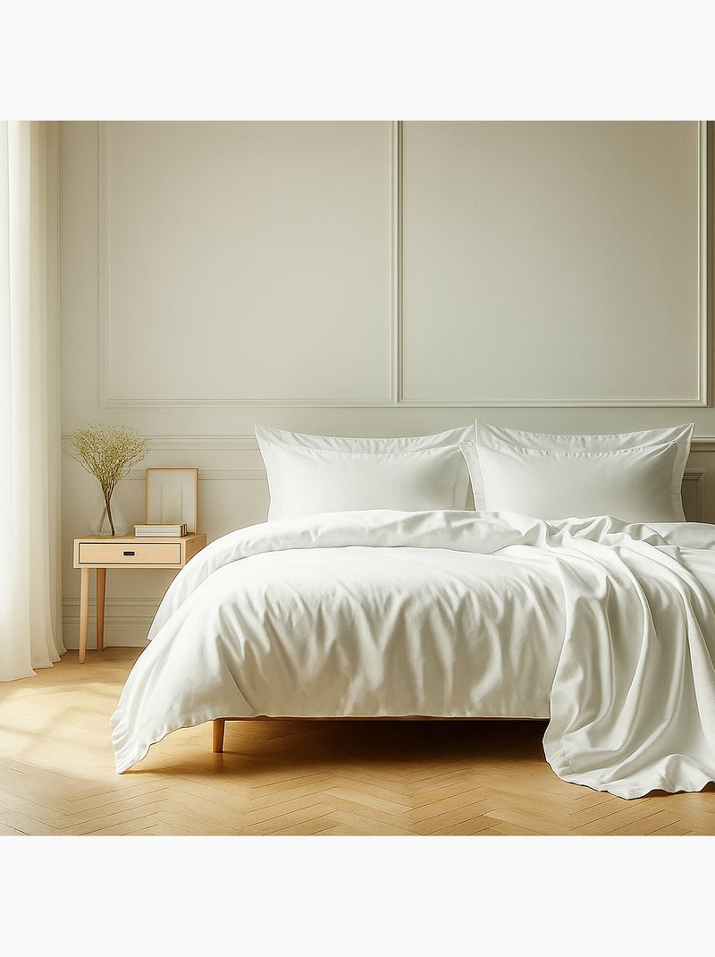 Drap housse 100 % coton essentiel Blanc - Kiabi