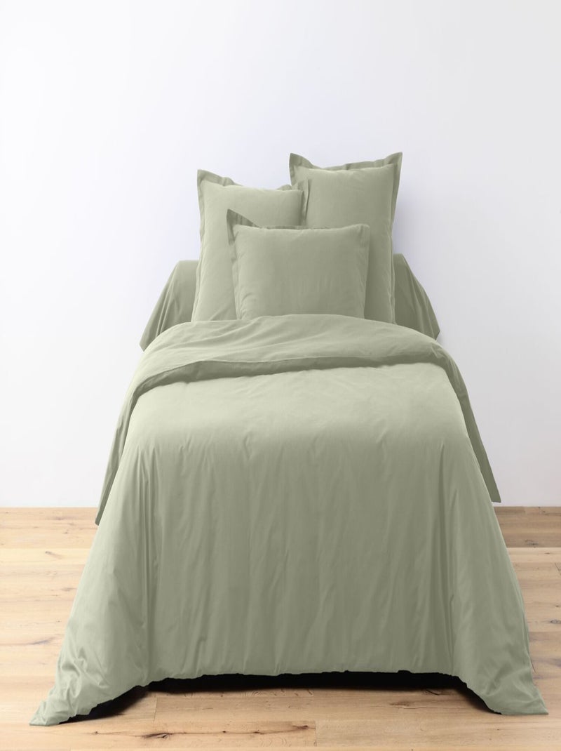 Drap housse 100 % coton essentiel Vert - Kiabi