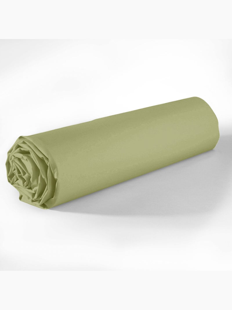 Drap housse 100 % coton essentiel Verveine - Kiabi