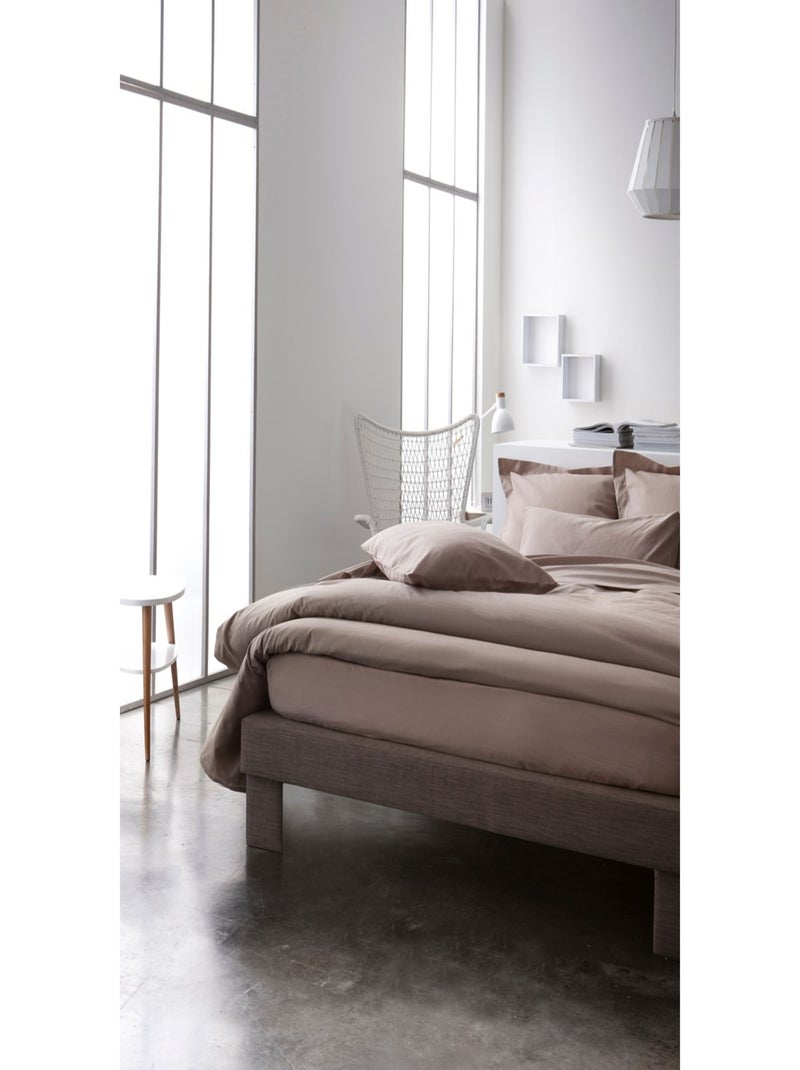 Drap housse 100 % coton meno Beige - Kiabi