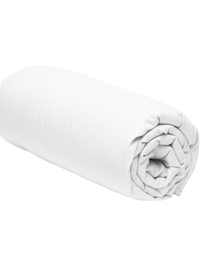 Drap housse 100 % coton meno Blanc - Kiabi