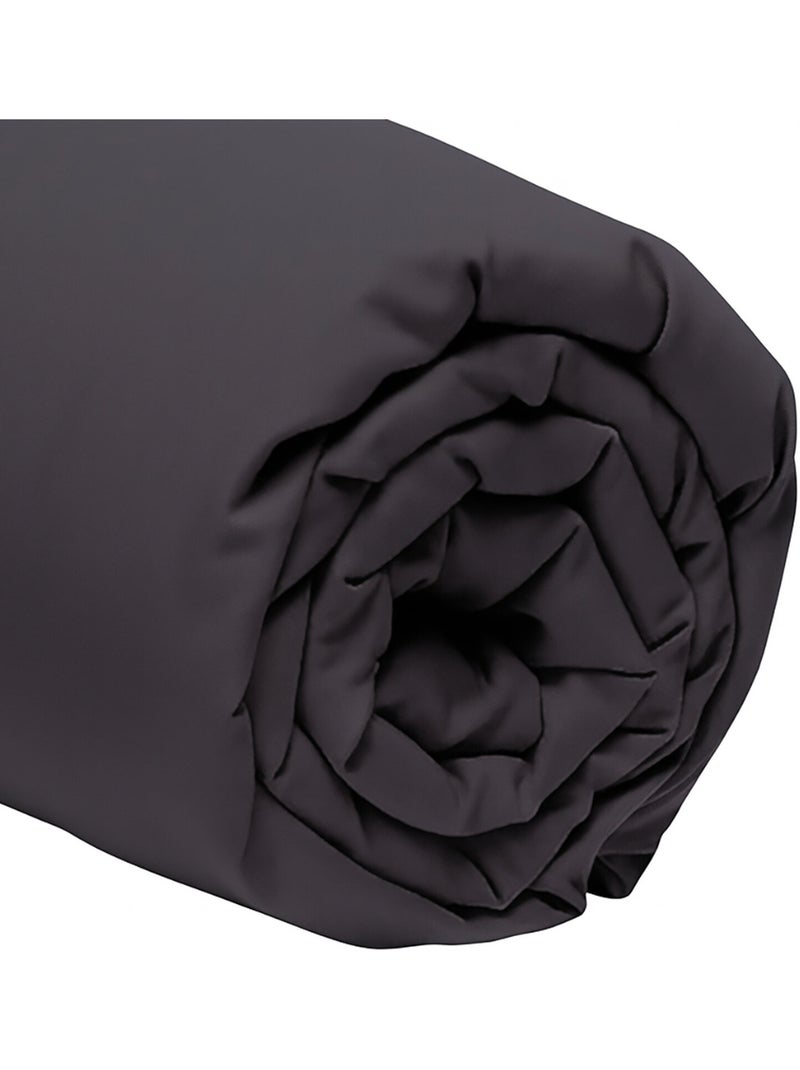 Drap housse 100 % coton meno gris anthracite - Kiabi