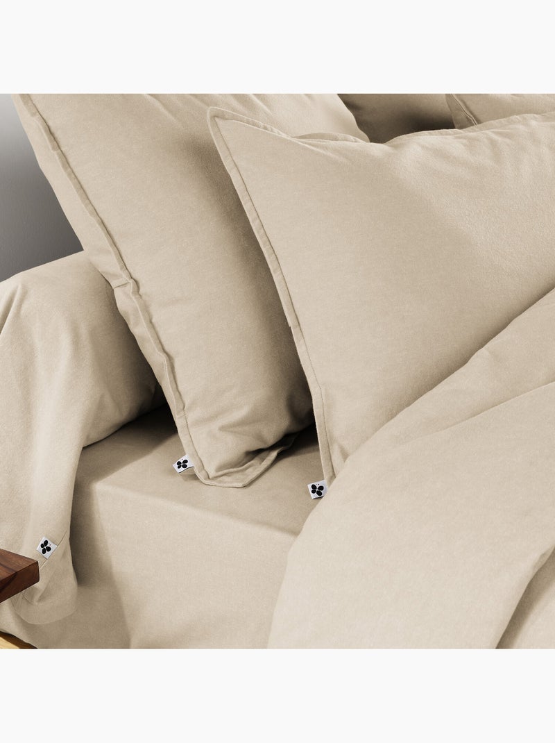 Drap housse 100 % coton orea Gris foncé - Kiabi