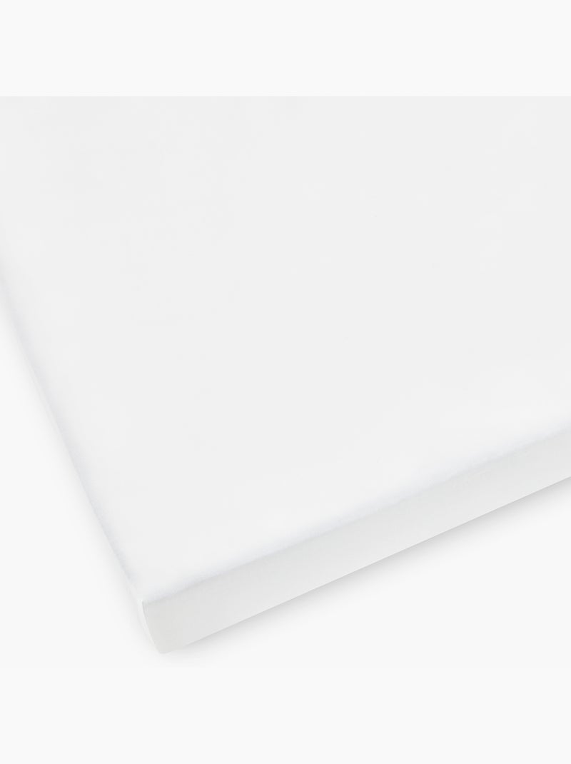 Drap Housse 100% coton percale Extra doux Blanc - Kiabi